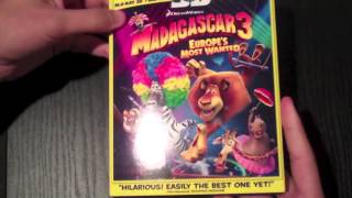 Madagascar 3 3D Bluray Unboxing [upl. by Knarf865]