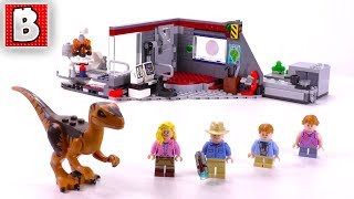 LEGO Jurassic Park Velociraptor Chase Review  Set 75932 LEGO Jurassic Kingdom 2018 [upl. by Otreblif]