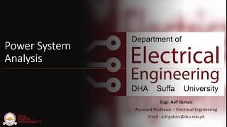 EE Lecture Series Power System Analysis EE 453 AGZ 01 [upl. by Ahgiela]