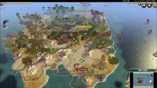 Civilization V Timelapse AI War for the New World [upl. by Travax627]