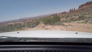 Driving the Tower Arch Trail in Arches National Park [upl. by Ellatsyrc]