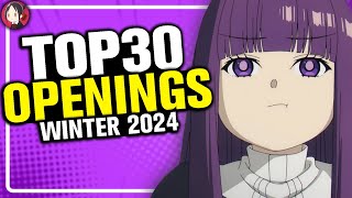 TOP OPENINGS de ANIME  TEMPORADA INVIERNO 2024 [upl. by Far]