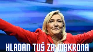 HLADAN TUŠ ZA MAKRONA Uništen je Zbog poruke Le Pen  baš ga nije štedela [upl. by Rebekah]