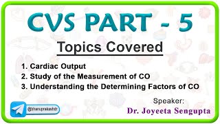 Cardiovascular Physiology  measurement of Cardiac output and Factors determining cardiac output [upl. by Nosrej]