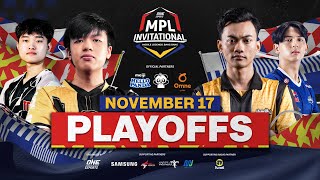 BAHASA INDONESIA ONE Esports MPL Invitational 2023  Hari 3  Playoffs [upl. by Pronty]