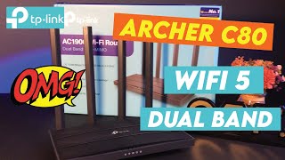 TPLink Archer C80 AC1900 Dual Band Router  Review Unboxing Setting [upl. by Ssitruc]