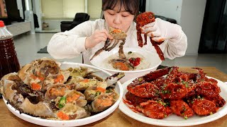 간장게장 VS 양념게장 오늘은 둘 다 먹자 침고이는 게장 먹방🦀Ganjang Gejang amp Yangnyeom Gejang MUKBANG [upl. by Chlo727]