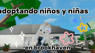 adoptando niños en brookhaven [upl. by Etterual375]