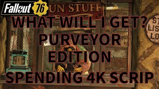 Fallout 76 What will I get Spending 4000 Scrip at the Purveyor Sale [upl. by Raseda]