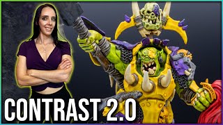 Best Contrast Paint Yet  Warhammer 40kSigmar Orruk Megaboss Guide [upl. by Saudra]