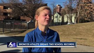 Allie Ostrander rewrites Boise State record book with hairraising mile time [upl. by Magnolia]