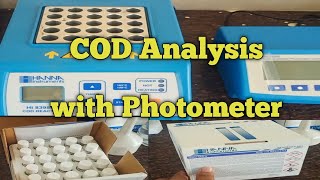 COD analysis with photometer Hanna photometer cod analysis procedure [upl. by Rebe]