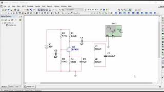 Hartley Oscillator Simulation using Multisim [upl. by Acul51]