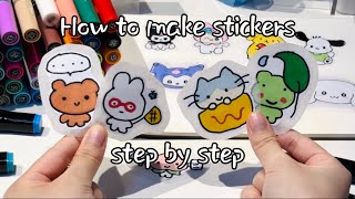 How to Make Stickers  Easy and Cheap [upl. by Eirual]