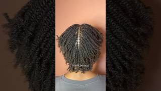 Processus d’installation de Microtwists sans rajouts sur des cheveux 100 crépus ✨✨ [upl. by Anilok387]