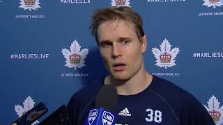 Marlies Post Game Colin Greening  October 8 2018 [upl. by Helli]