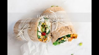 Flaxseed Wraps with realtime footage  1 Ingredient Vegan Paleo Keto [upl. by Maddy]