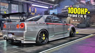 Need for Speed Heat Gameplay  1000HP NISSAN SKYLINE GTR R34 Customization  Drift Build [upl. by Yregerg]