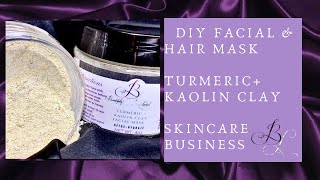 How To Make DIY FACIAL MASK At Home  skincare business  Kaolin Clay Facial Mask [upl. by Eisnyl]