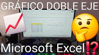 📉📈 Cómo HACER un GRÁFICO de DOBLE EJE en EXCEL TUTORIAL en ESPAÑOL FULLHD [upl. by Hedelman657]