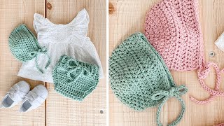 Crochet Vintage Baby Bonnet [upl. by Uzzial]