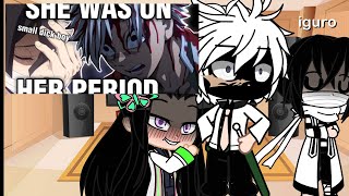 demon slayer gacha life hashira react to sanemi and iguro get p [upl. by Haizek]