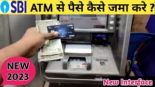 How to deposit money in atm  Cash deposit machine  sbi cdm Cash deposit  sbi cash deposit machine [upl. by Anivla282]