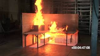 Water Mist Fire Demonstration [upl. by Froehlich534]