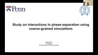 Phase Separation using Coarse Grained Molecular Dynamics simulations [upl. by Leavelle807]