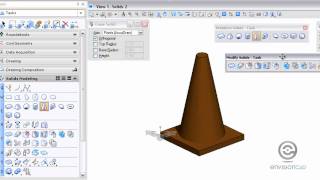 3D Primitive Solids  Slab and Cone  MicroStation V8i SELECTseries [upl. by Aluor]