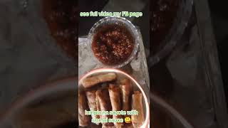 Lumpia Sayote with siomai sauce 😋😊 lumpia shortvideo [upl. by Nilats]