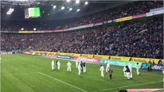 Gladbach  Köln 10 Platzsturm Köln Fans 14022015 [upl. by Nnarual]