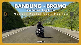 Bandung  Bromo via Jalur Lintas Selatan Jogjakarta sampai ke Pacitan  Part1  Aerox 155 Touring [upl. by Neelyak]