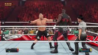 WWE Brock Lesnar vs Omos [upl. by Ttehc]