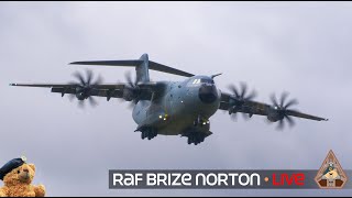 LIVE ROYAL AIR FORCE HEAVY VOYAGER C17 amp A400 ATLAS RAF BRIZE NORTON • 120124 [upl. by Chancellor478]