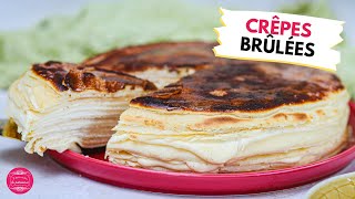 Gâteau de crêpes façon crème brûlée à la vanille [upl. by Iiette]