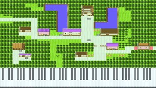 Violet City  Olivine City  Pokemon GSC  Piano Solo [upl. by Laine]