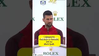 djokovic talks about jakob mensik as they meet in quarters [upl. by Poree]