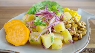 Ceviche Peruano de Camote Sweet Potato Ceviche  Vegan  GF [upl. by Nickola]