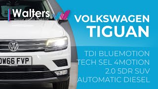 Volkswagen Tiguan Tdi Bluemotion Tech Sel 4motion 20 SUV Auto Diesel [upl. by Adnohsor614]