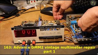 163  ADVANCE DMM2 vintage multimeter repair  part 1 [upl. by Almund]