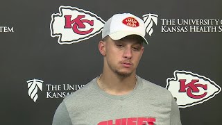 Patrick Mahomes on Chris Jones continued absence from the Chiefs [upl. by Rento]