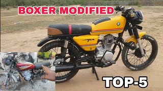 Bajaj Boxer Modified  Top 5  old bike Modified [upl. by Navnod618]