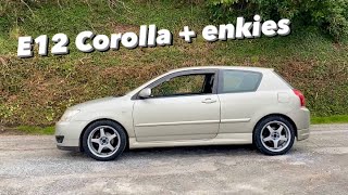 Toyota Corolla e12 Lowered on ENKEI K95 [upl. by Noraj]