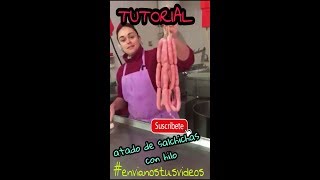 TUTORIAL atado de salchichas con hilo [upl. by Innad]