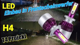 LED in Frontscheinwerfer einbauen T4 Projekt Frontscheinwerfer umrüsten [upl. by Krystyna]