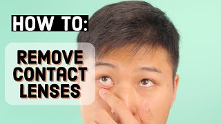 How to take contact lenses out for beginners tutorial [upl. by Htesil159]