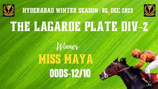 THE LAGARDE PLATE DIV 2 Winner MISS MAYA [upl. by Fennie279]