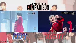 ONF  We Must Love Original Ver VS RTK Ver Performance Comparison [upl. by Ednutey]