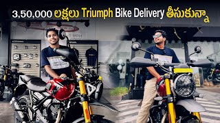 Delivery of my new bike🤩🥳  Triumph Scrambler 400X🥵🔥  Naatho Prayanam [upl. by Rashidi927]